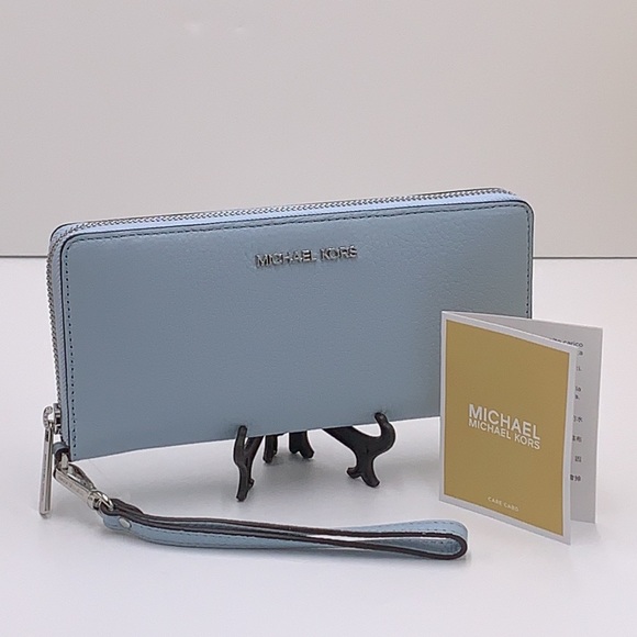 Michael Kors Jet Set Travel Large Travel CONTINENTAL Wallet-Wristlet-Phone Holdr - Picture 10 of 16